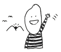 rice wearing a border t-shirts sticker #9998642