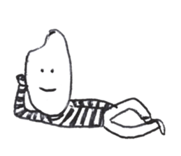 rice wearing a border t-shirts sticker #9998650