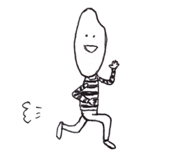 rice wearing a border t-shirts sticker #9998653