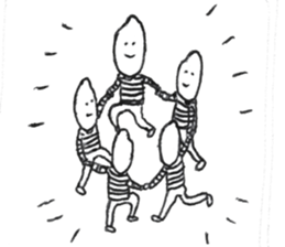 rice wearing a border t-shirts sticker #9998657