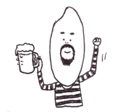 rice wearing a border t-shirts sticker #9998659