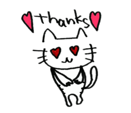 Feelings of the heart of Yuruneko kun sticker #9998905