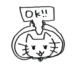 Feelings of the heart of Yuruneko kun sticker #9998916