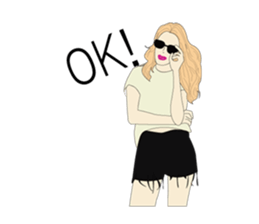 funny fashionista sticker #9999873