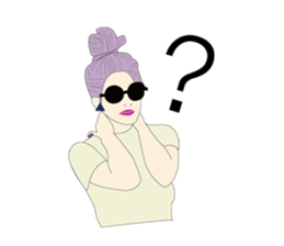 funny fashionista sticker #9999875