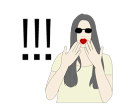 funny fashionista sticker #9999876