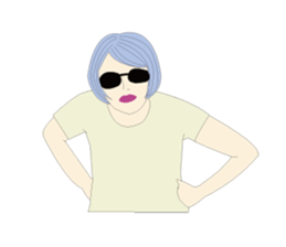 funny fashionista sticker #9999889