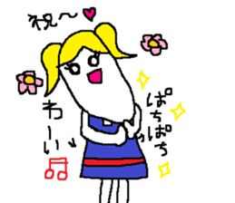 Chin is long she sticker #10000393