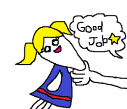 Chin is long she sticker #10000399