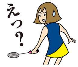 Girl badminton club of the flame Part 3 sticker #10000666