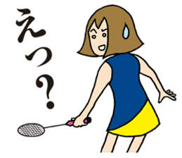 Girl badminton club of the flame Part 3 sticker #10000666
