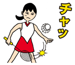 Girl badminton club of the flame Part 3 sticker #10000672