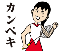 Girl badminton club of the flame Part 3 sticker #10000674