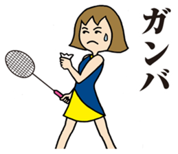 Girl badminton club of the flame Part 3 sticker #10000675
