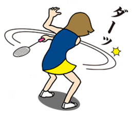 Girl badminton club of the flame Part 3 sticker #10000678