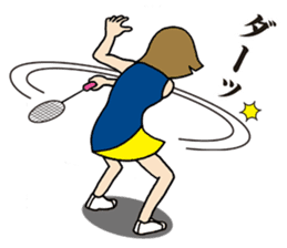Girl badminton club of the flame Part 3 sticker #10000678