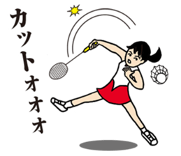 Girl badminton club of the flame Part 3 sticker #10000679