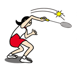 Girl badminton club of the flame Part 3 sticker #10000681
