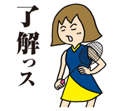 Girl badminton club of the flame Part 3 sticker #10000686