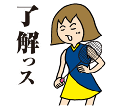 Girl badminton club of the flame Part 3 sticker #10000686