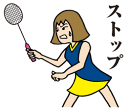 Girl badminton club of the flame Part 3 sticker #10000687