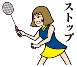 Girl badminton club of the flame Part 3 sticker #10000687