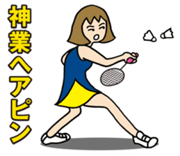 Girl badminton club of the flame Part 3 sticker #10000688