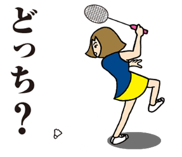 Girl badminton club of the flame Part 3 sticker #10000690