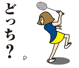 Girl badminton club of the flame Part 3 sticker #10000690