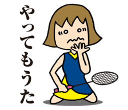 Girl badminton club of the flame Part 3 sticker #10000691