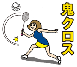 Girl badminton club of the flame Part 3 sticker #10000694