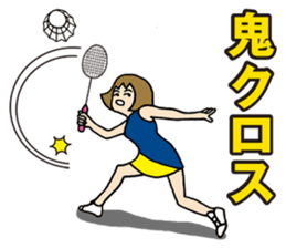 Girl badminton club of the flame Part 3 sticker #10000694