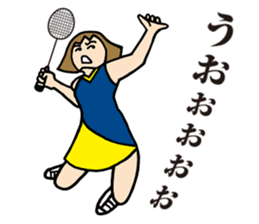 Girl badminton club of the flame Part 3 sticker #10000696