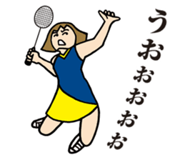 Girl badminton club of the flame Part 3 sticker #10000696