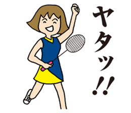 Girl badminton club of the flame Part 3 sticker #10000700