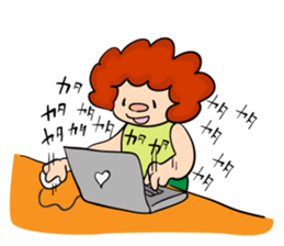 Daily sticker of Afro -kun 2nd edition sticker #10001158