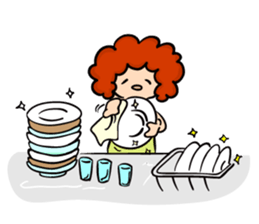 Daily sticker of Afro -kun 2nd edition sticker #10001167