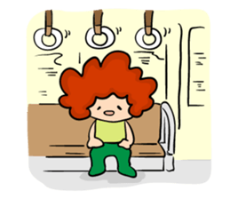 Daily sticker of Afro -kun 2nd edition sticker #10001172