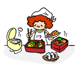 Daily sticker of Afro -kun 2nd edition sticker #10001179