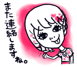 Girl super cute kansai accent sticker #10001840