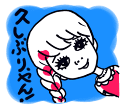 Girl super cute kansai accent sticker #10001841