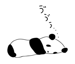 Rough panda sticker #10002385