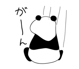 Rough panda sticker #10002386