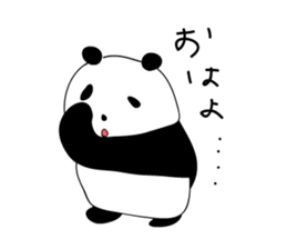 Rough panda sticker #10002387