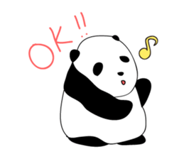 Rough panda sticker #10002388