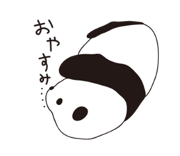 Rough panda sticker #10002391