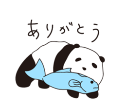 Rough panda sticker #10002401