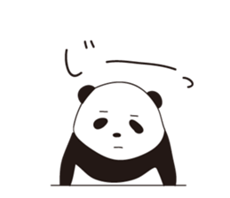 Rough panda sticker #10002403