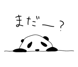 Rough panda sticker #10002410