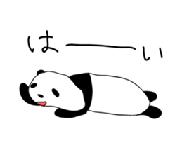 Rough panda sticker #10002419
